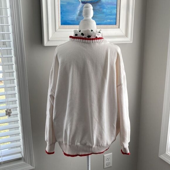 Vintage Holiday Present Christmas Turtleneck Sweatshirt - Picture 7 of 11